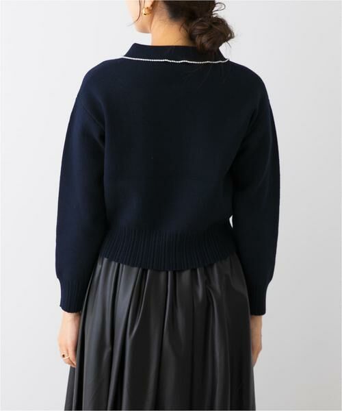 URBAN RESEARCH ROSSO / アーバンリサーチ ロッソ ニット・セーター | F by ROSSO　コットンカシミヤ衿パールニット | 詳細10