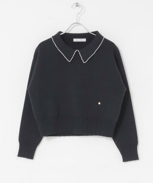 URBAN RESEARCH ROSSO / アーバンリサーチ ロッソ ニット・セーター | F by ROSSO　コットンカシミヤ衿パールニット | 詳細13