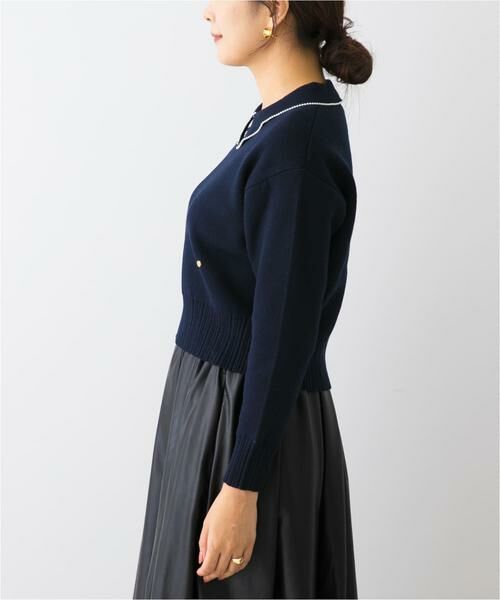 URBAN RESEARCH ROSSO / アーバンリサーチ ロッソ ニット・セーター | F by ROSSO　コットンカシミヤ衿パールニット | 詳細9