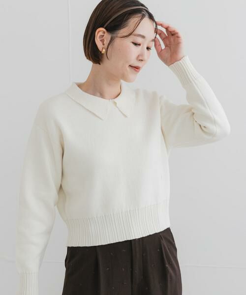 URBAN RESEARCH ROSSO / アーバンリサーチ ロッソ ニット・セーター | F by ROSSO　コットンカシミヤ衿パールニット | 詳細19