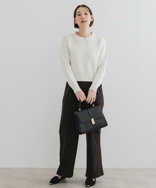 URBAN RESEARCH ROSSO / アーバンリサーチ ロッソ ニット・セーター | F by ROSSO　コットンカシミヤ衿パールニット | 詳細21