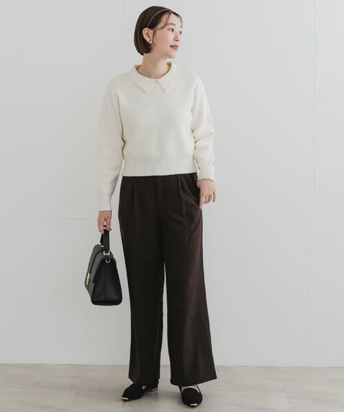 URBAN RESEARCH ROSSO / アーバンリサーチ ロッソ ニット・セーター | F by ROSSO　コットンカシミヤ衿パールニット | 詳細22