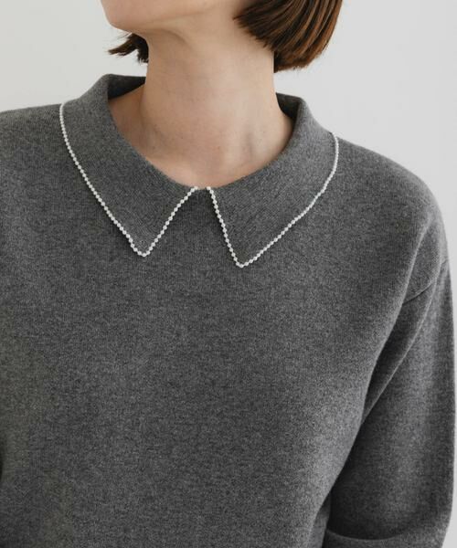 URBAN RESEARCH ROSSO / アーバンリサーチ ロッソ ニット・セーター | F by ROSSO　コットンカシミヤ衿パールニット | 詳細25