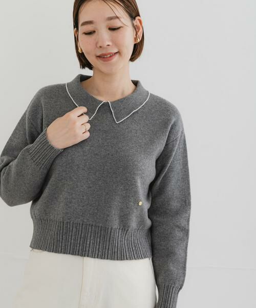 URBAN RESEARCH ROSSO / アーバンリサーチ ロッソ ニット・セーター | F by ROSSO　コットンカシミヤ衿パールニット | 詳細27