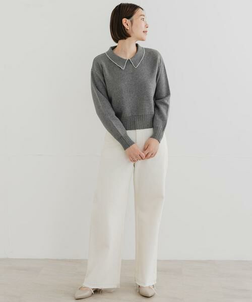 URBAN RESEARCH ROSSO / アーバンリサーチ ロッソ ニット・セーター | F by ROSSO　コットンカシミヤ衿パールニット | 詳細28