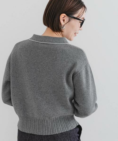 URBAN RESEARCH ROSSO / アーバンリサーチ ロッソ ニット・セーター | F by ROSSO　コットンカシミヤ衿パールニット | 詳細30
