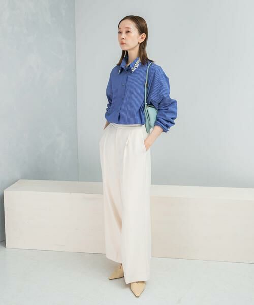 URBAN RESEARCH ROSSO / アーバンリサーチ ロッソ シャツ・ブラウス | 2WAYビジュー付オーバーシャツ | 詳細1