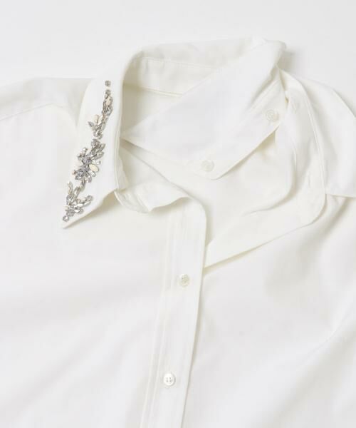 URBAN RESEARCH ROSSO / アーバンリサーチ ロッソ シャツ・ブラウス | 2WAYビジュー付オーバーシャツ | 詳細17