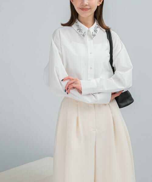 URBAN RESEARCH ROSSO / アーバンリサーチ ロッソ シャツ・ブラウス | 2WAYビジュー付オーバーシャツ | 詳細8