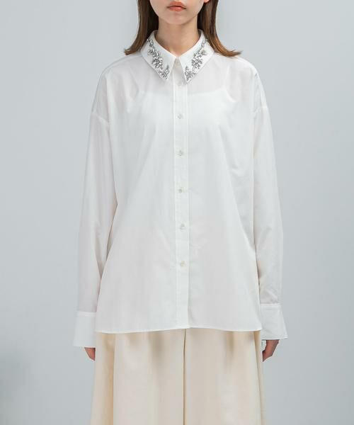 URBAN RESEARCH ROSSO / アーバンリサーチ ロッソ シャツ・ブラウス | 2WAYビジュー付オーバーシャツ | 詳細10