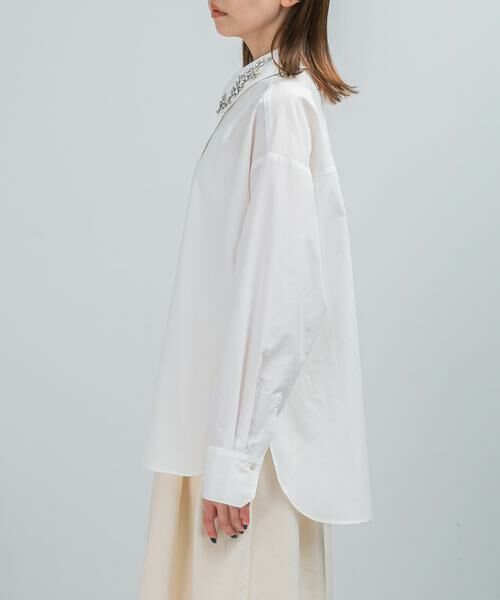 URBAN RESEARCH ROSSO / アーバンリサーチ ロッソ シャツ・ブラウス | 2WAYビジュー付オーバーシャツ | 詳細11
