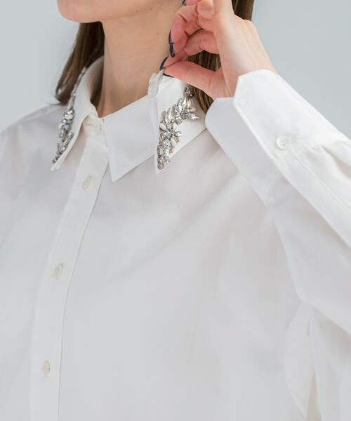 URBAN RESEARCH ROSSO / アーバンリサーチ ロッソ シャツ・ブラウス | 2WAYビジュー付オーバーシャツ | 詳細14