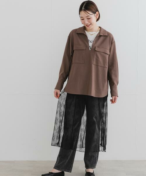 URBAN RESEARCH ROSSO / アーバンリサーチ ロッソ シャツ・ブラウス | F by ROSSO　ウールライクプルブラウス | 詳細5