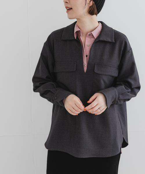 URBAN RESEARCH ROSSO / アーバンリサーチ ロッソ シャツ・ブラウス | F by ROSSO　ウールライクプルブラウス | 詳細13