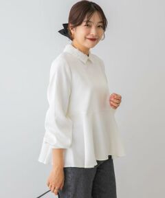 URBAN RESEARCH ROSSO / アーバンリサーチ ロッソ シャツ・ブラウス | F by ROSSO　レースカラーペプラムブラウス