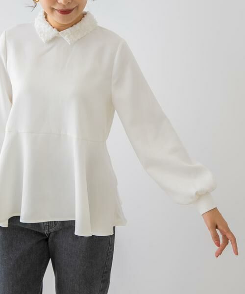 URBAN RESEARCH ROSSO / アーバンリサーチ ロッソ シャツ・ブラウス | F by ROSSO　レースカラーペプラムブラウス | 詳細12