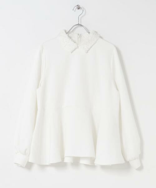 URBAN RESEARCH ROSSO / アーバンリサーチ ロッソ シャツ・ブラウス | F by ROSSO　レースカラーペプラムブラウス | 詳細13