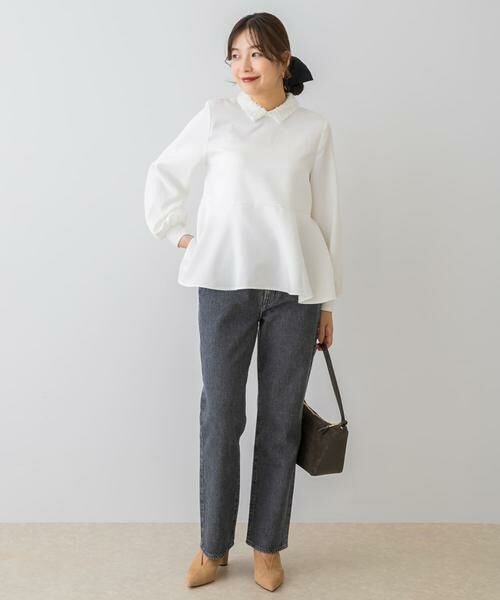 URBAN RESEARCH ROSSO / アーバンリサーチ ロッソ シャツ・ブラウス | F by ROSSO　レースカラーペプラムブラウス | 詳細6