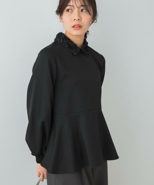URBAN RESEARCH ROSSO / アーバンリサーチ ロッソ シャツ・ブラウス | F by ROSSO　レースカラーペプラムブラウス | 詳細16