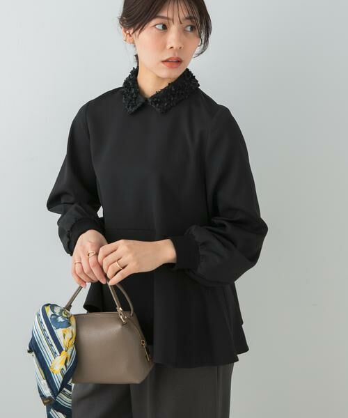URBAN RESEARCH ROSSO / アーバンリサーチ ロッソ シャツ・ブラウス | F by ROSSO　レースカラーペプラムブラウス | 詳細17