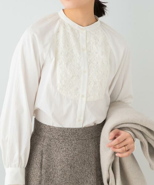 URBAN RESEARCH ROSSO / アーバンリサーチ ロッソ シャツ・ブラウス | F by ROSSO　モチーフレース切替ブラウス | 詳細2