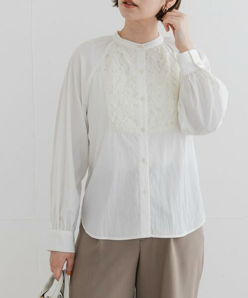 URBAN RESEARCH ROSSO / アーバンリサーチ ロッソ シャツ・ブラウス | F by ROSSO　モチーフレース切替ブラウス | 詳細4