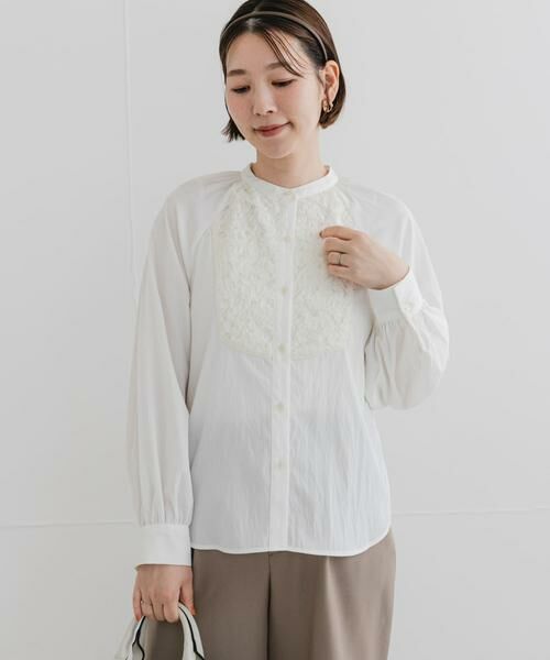 URBAN RESEARCH ROSSO / アーバンリサーチ ロッソ シャツ・ブラウス | F by ROSSO　モチーフレース切替ブラウス | 詳細5