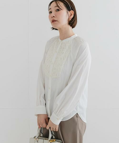 URBAN RESEARCH ROSSO / アーバンリサーチ ロッソ シャツ・ブラウス | F by ROSSO　モチーフレース切替ブラウス | 詳細6