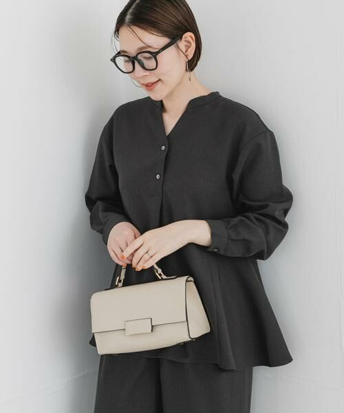 URBAN RESEARCH ROSSO / アーバンリサーチ ロッソ シャツ・ブラウス | 『UR TECH SMOOTHLUXE』F by ROSSO　サイドペプラムブラウス | 詳細12