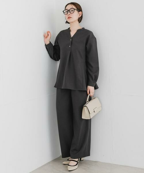 URBAN RESEARCH ROSSO / アーバンリサーチ ロッソ シャツ・ブラウス | 『UR TECH SMOOTHLUXE』F by ROSSO　サイドペプラムブラウス | 詳細15