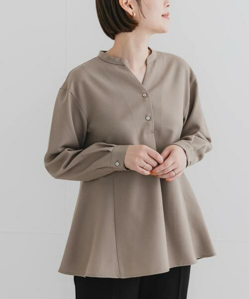 URBAN RESEARCH ROSSO / アーバンリサーチ ロッソ シャツ・ブラウス | 『UR TECH SMOOTHLUXE』F by ROSSO　サイドペプラムブラウス | 詳細22