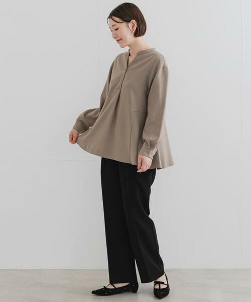 URBAN RESEARCH ROSSO / アーバンリサーチ ロッソ シャツ・ブラウス | 『UR TECH SMOOTHLUXE』F by ROSSO　サイドペプラムブラウス | 詳細25