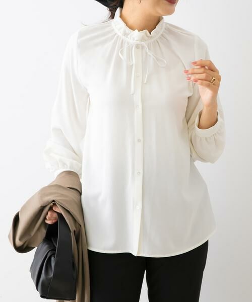 URBAN RESEARCH ROSSO / アーバンリサーチ ロッソ シャツ・ブラウス | F by ROSSO　フリルカラー2WAYブラウス | 詳細12
