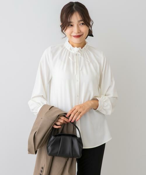 URBAN RESEARCH ROSSO/アーバンリサーチ ロッソ F by ROSSO フリルカラー2WAYブラウス オフホワイト FREE URBAN RESEARCH ROSSO/アーバンリサーチ ロッソ F by ROSSO フリルカラー2WAYブラウス オフホワイト FREE