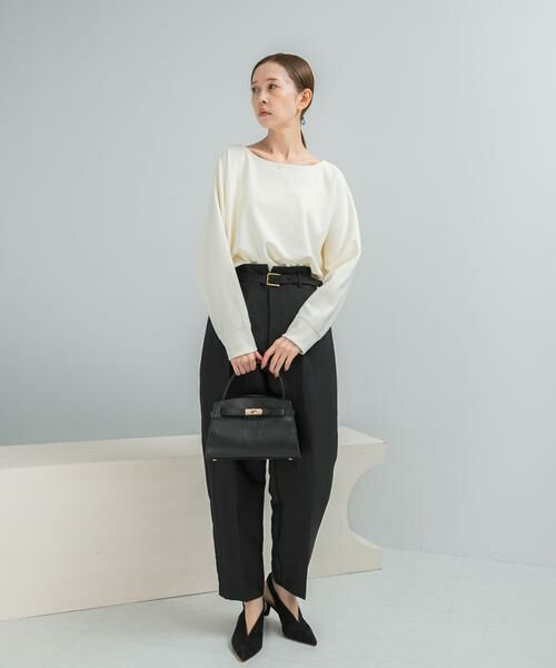 URBAN RESEARCH ROSSO / アーバンリサーチ ロッソ その他パンツ | ハイウエストベルト付きテーパードパンツ | 詳細3