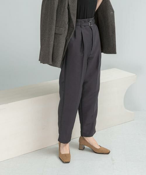 URBAN RESEARCH ROSSO / アーバンリサーチ ロッソ その他パンツ | ハイウエストベルト付きテーパードパンツ | 詳細10