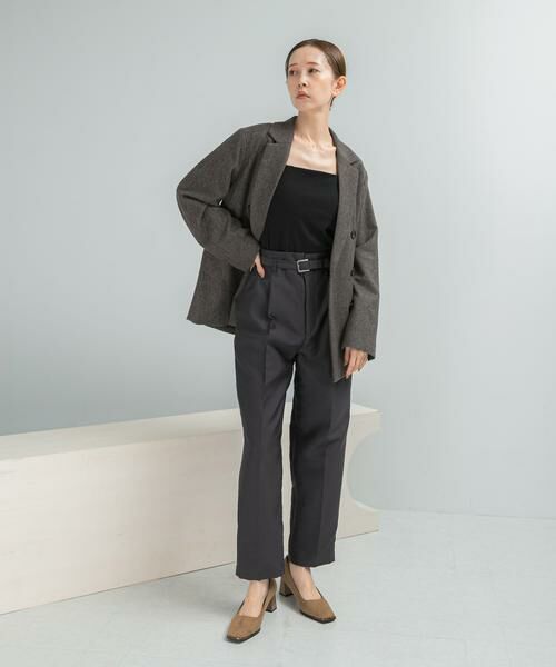 URBAN RESEARCH ROSSO / アーバンリサーチ ロッソ その他パンツ | ハイウエストベルト付きテーパードパンツ | 詳細11