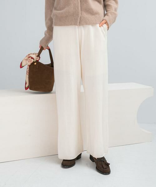 URBAN RESEARCH ROSSO/アーバンリサーチ ロッソ メリノウールニットパンツ アイボリー FREE