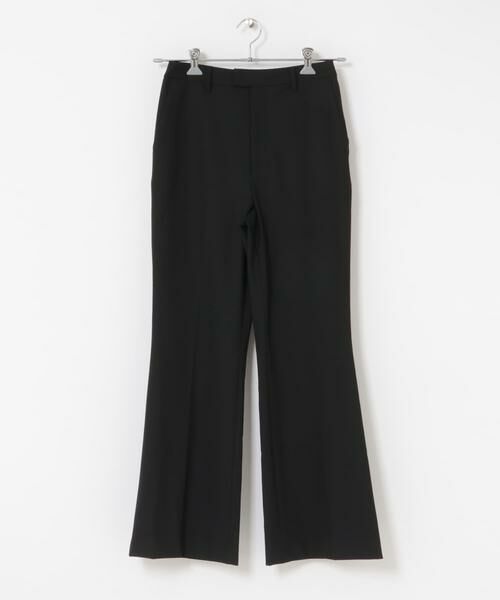 URBAN RESEARCH ROSSO/アーバンリサーチ ロッソ 防シワセミフレアパンツ ブラック 40 URBAN RESEARCH ROSSO/アーバンリサーチ ロッソ 防シワセミフレアパンツ ブラック 40