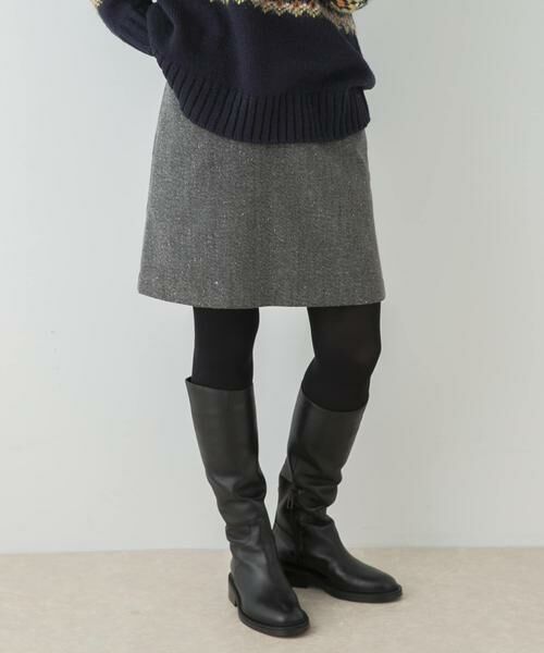URBAN RESEARCH ROSSO / アーバンリサーチ ロッソ ショート・ハーフ・半端丈パンツ | F by ROSSO　ヘリンボンツイードスカート風キュロット | 詳細2