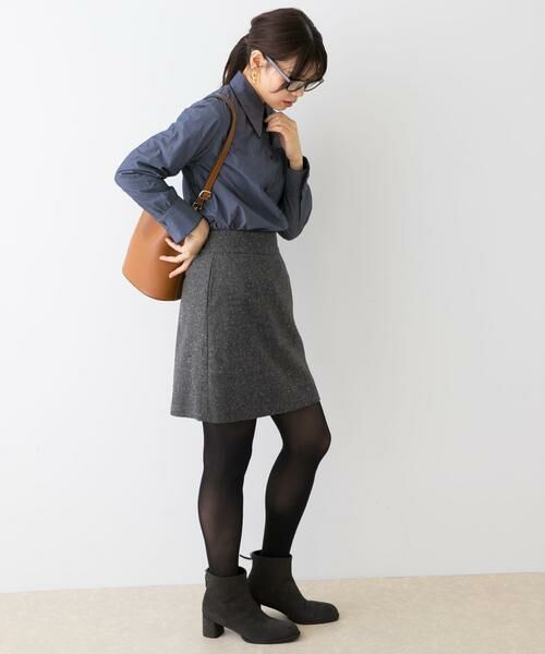 URBAN RESEARCH ROSSO / アーバンリサーチ ロッソ ショート・ハーフ・半端丈パンツ | F by ROSSO　ヘリンボンツイードスカート風キュロット | 詳細6