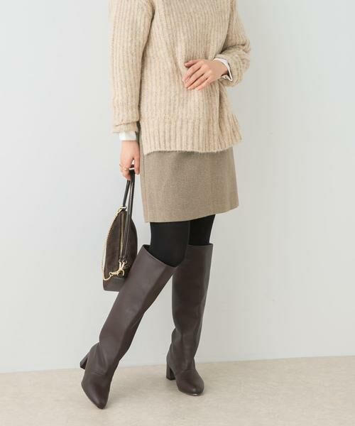 URBAN RESEARCH ROSSO / アーバンリサーチ ロッソ ショート・ハーフ・半端丈パンツ | F by ROSSO　ヘリンボンツイードスカート風キュロット | 詳細15