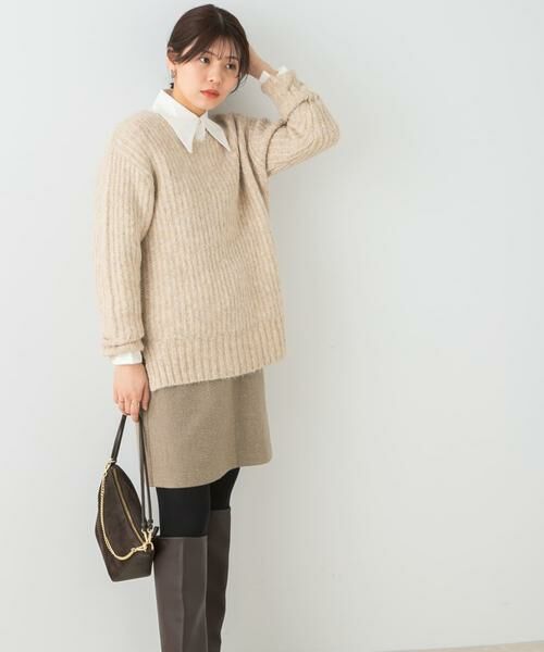 URBAN RESEARCH ROSSO / アーバンリサーチ ロッソ ショート・ハーフ・半端丈パンツ | F by ROSSO　ヘリンボンツイードスカート風キュロット | 詳細17