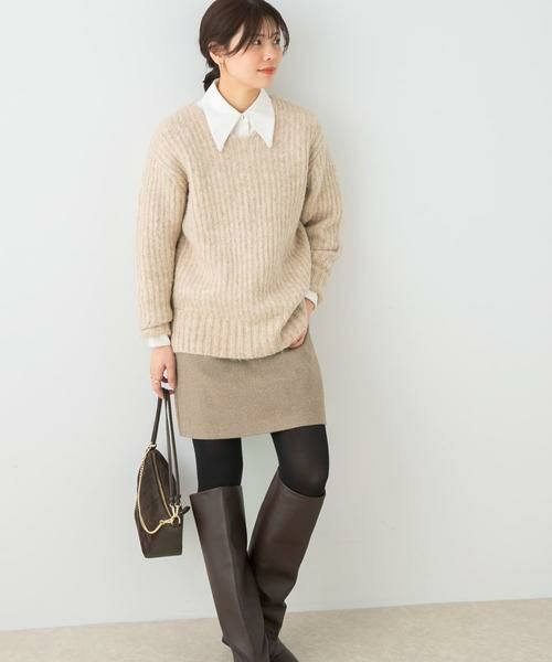 URBAN RESEARCH ROSSO / アーバンリサーチ ロッソ ショート・ハーフ・半端丈パンツ | F by ROSSO　ヘリンボンツイードスカート風キュロット | 詳細18