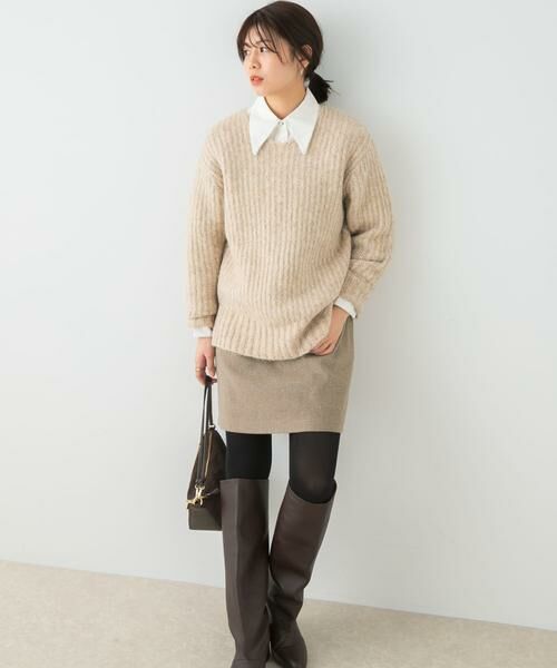 URBAN RESEARCH ROSSO / アーバンリサーチ ロッソ ショート・ハーフ・半端丈パンツ | F by ROSSO　ヘリンボンツイードスカート風キュロット | 詳細19