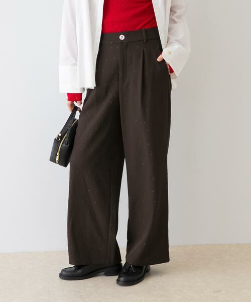 URBAN RESEARCH ROSSO / アーバンリサーチ ロッソ その他パンツ | F by ROSSO ハート刺繍タックワイドパンツ | 詳細2