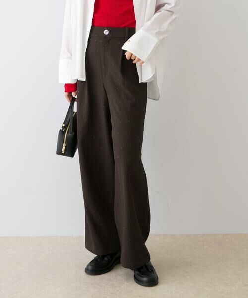 URBAN RESEARCH ROSSO / アーバンリサーチ ロッソ その他パンツ | F by ROSSO ハート刺繍タックワイドパンツ | 詳細3