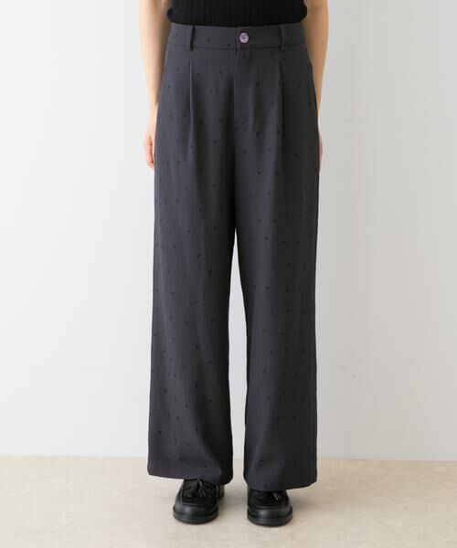URBAN RESEARCH ROSSO / アーバンリサーチ ロッソ その他パンツ | F by ROSSO ハート刺繍タックワイドパンツ | 詳細17