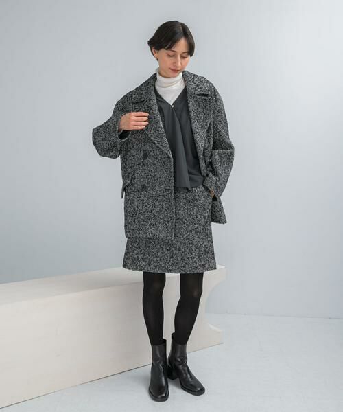 URBAN RESEARCH ROSSO / アーバンリサーチ ロッソ スカート | ウール混ループツイードミニスカート | 詳細1