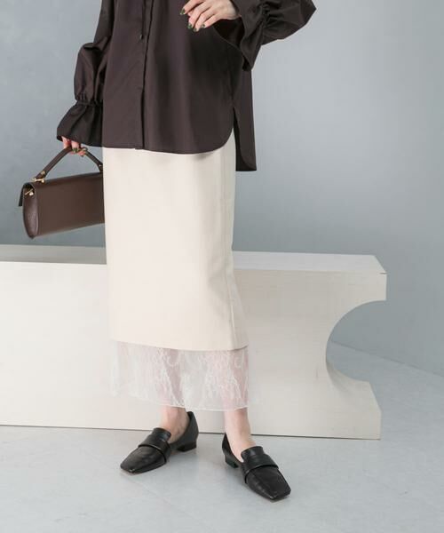 URBAN RESEARCH ROSSO / アーバンリサーチ ロッソ スカート | レースレイヤードミディスカート | 詳細1